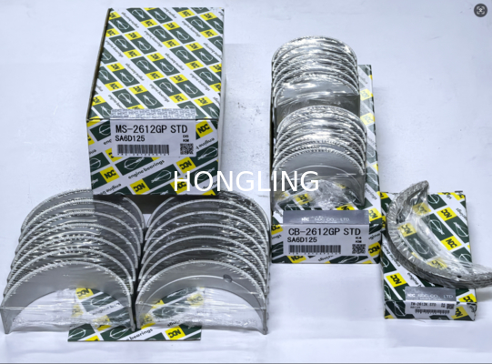 Komatsu 6D125 Main Bearing6150-21-8010 Connecting Rod Bearing  6151-31-3040  Thrust Plate 6150-21-8050